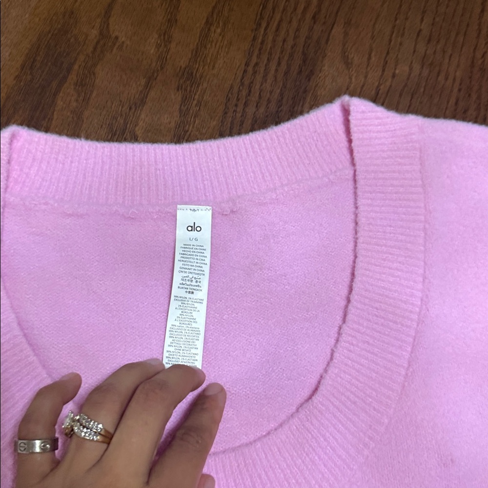 🎀Alo yoga Snuggle Up Sweater Short Sleeve - Picture 6 of 6